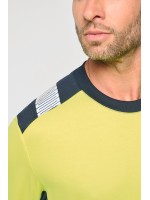 T-shirt de seguran�a em material reciclado decote redondo manga comprida unissexo