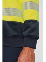 Sweatshirt de seguran�a em material reciclado decote redondo unissexo