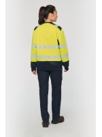 Sweatshirt de seguran�a em material reciclado decote redondo unissexo