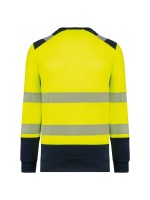 Sweatshirt de seguran�a em material reciclado decote redondo unissexo