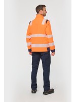 Casaco softshell de seguran�a em material reciclado com mangas amov�veis unissexo