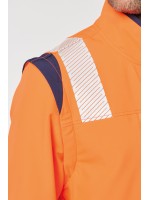 Casaco softshell de seguran�a em material reciclado com mangas amov�veis unissexo