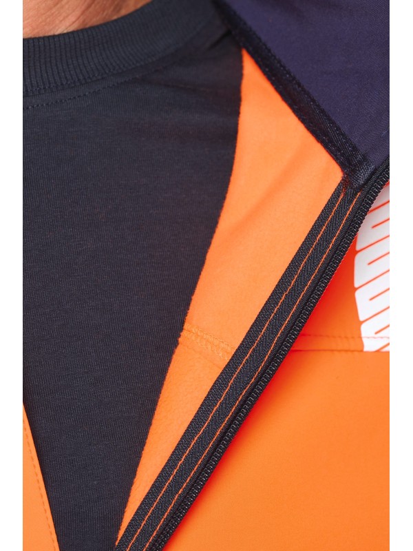 Casaco softshell de seguran�a em material reciclado com mangas amov�veis unissexo
