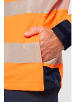 Casaco softshell de seguran�a em material reciclado com mangas amov�veis unissexo