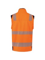 Casaco softshell de seguran�a em material reciclado com mangas amov�veis unissexo