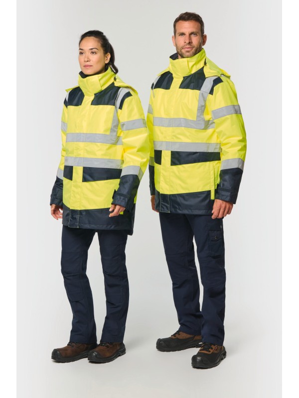 Parka de seguran�a em material reciclado 4 em 1 unissexo