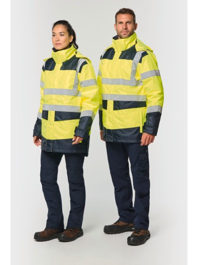 Parka de seguran�a em material reciclado 4 em 1 unissexo