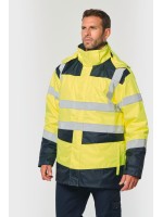 Parka de seguran�a em material reciclado 4 em 1 unissexo