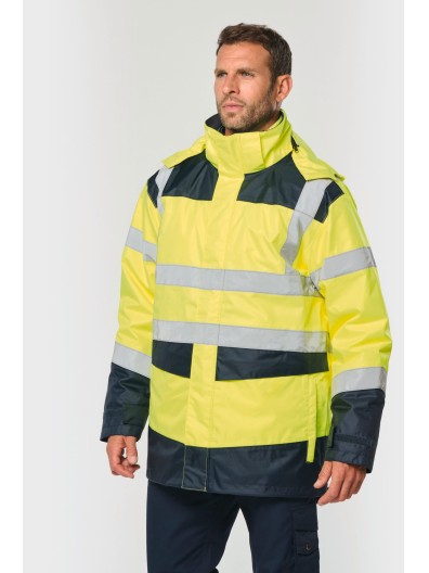 Parka de seguran�a em material reciclado 4 em 1 unissexo