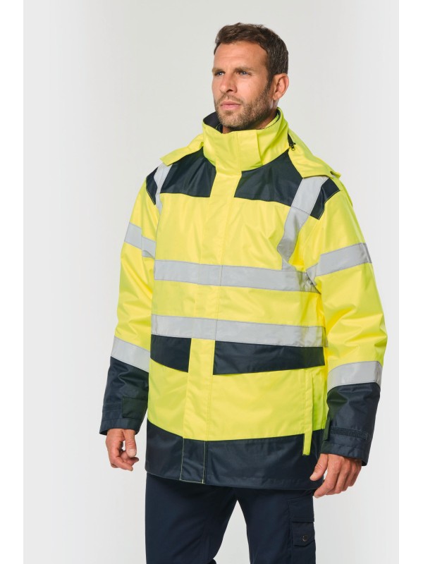 Parka de seguran�a em material reciclado 4 em 1 unissexo