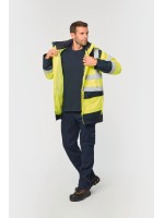 Parka de seguran�a em material reciclado 4 em 1 unissexo