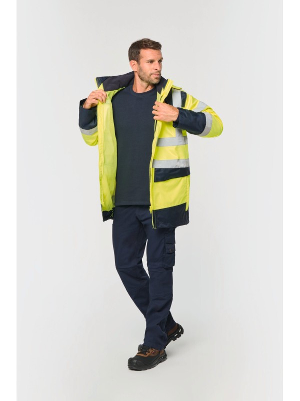 Parka de seguran�a em material reciclado 4 em 1 unissexo