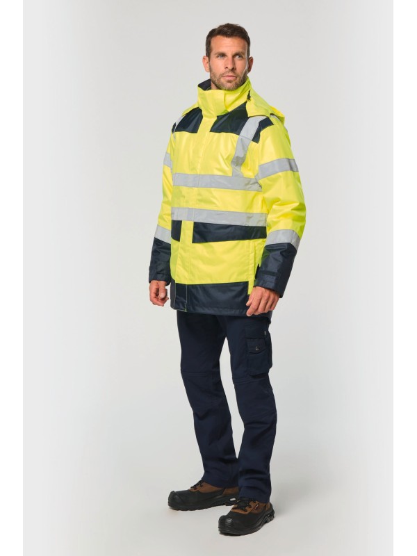 Parka de seguran�a em material reciclado 4 em 1 unissexo
