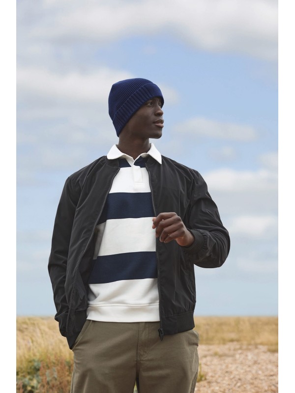 Gorro de algodo biolgico com patch tcnico