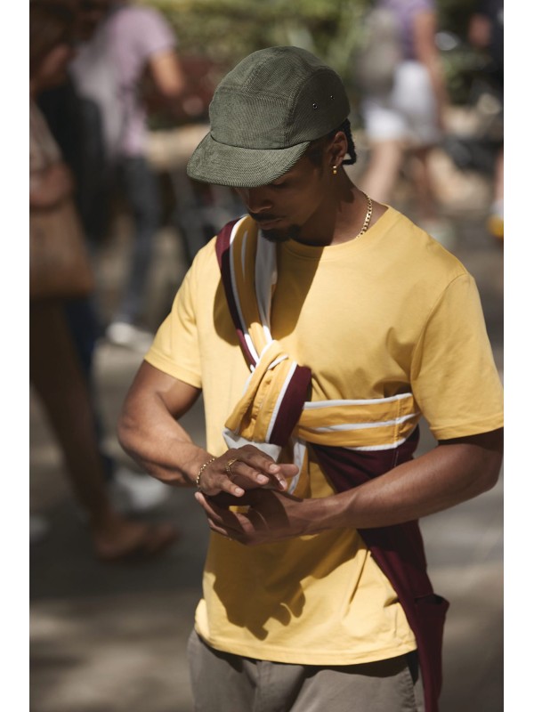 Bon de campista em veludo com 5 painis