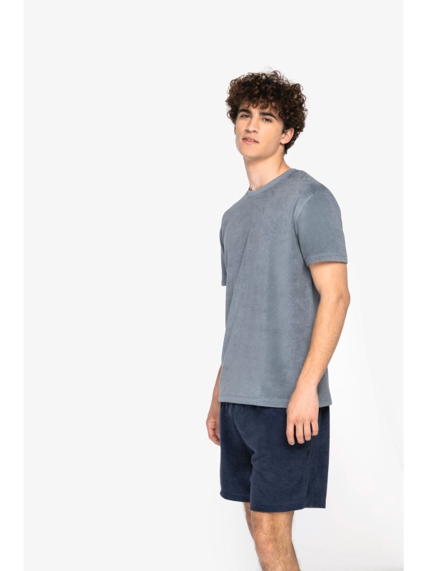 T-shirt eco-responsvel em malha turca de homem