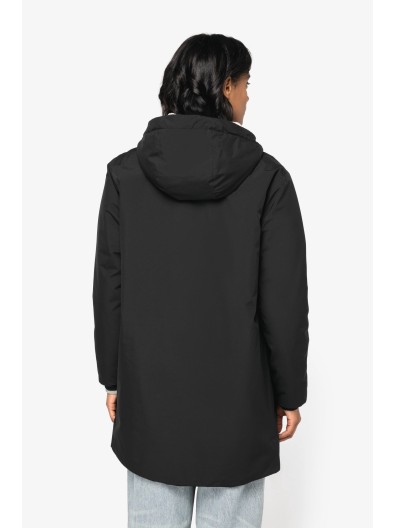 Casaco eco-responsvel impermevel com forro em sherpa unissexo