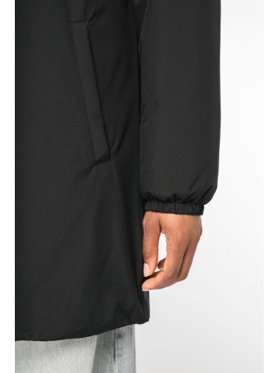 Casaco eco-responsvel impermevel com forro em sherpa unissexo