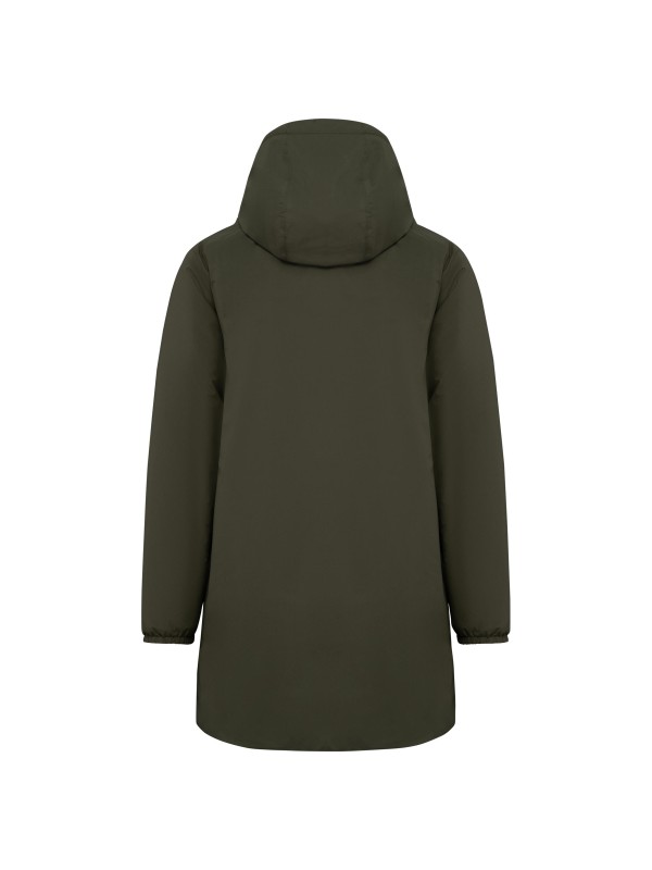 Casaco eco-responsvel impermevel com forro em sherpa unissexo