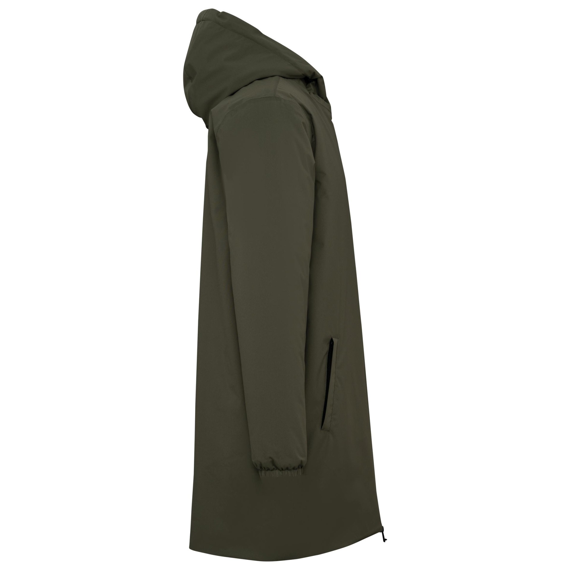 Casaco eco-responsável impermeável com forro em sherpa unissexo