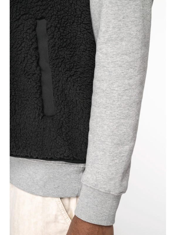 Colete eco-responsvel em sherpa unissexo