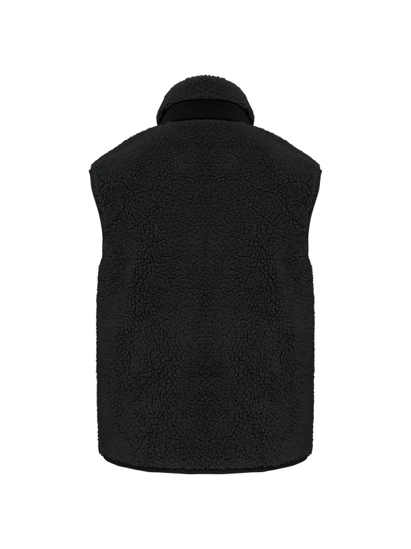 Colete eco-responsvel em sherpa unissexo