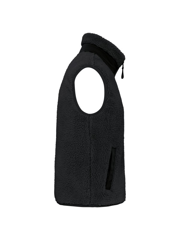 Colete eco-responsvel em sherpa unissexo