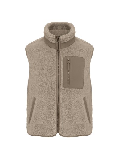 Colete eco-respons�vel em sherpa unissexo