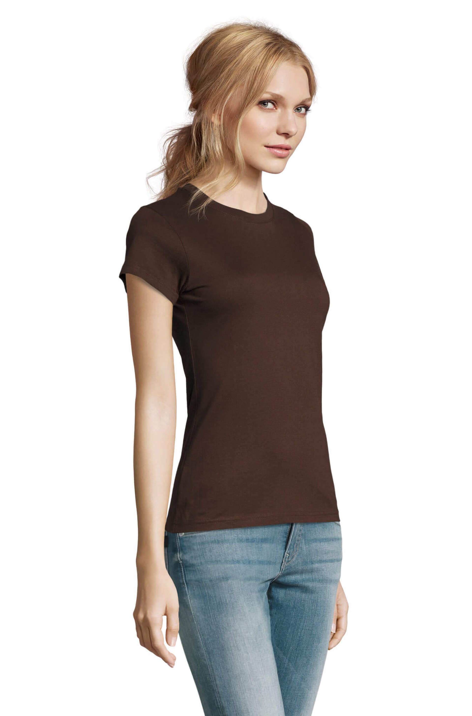 T-Shirt de Gola Redonta para Senhora - IMPERIAL