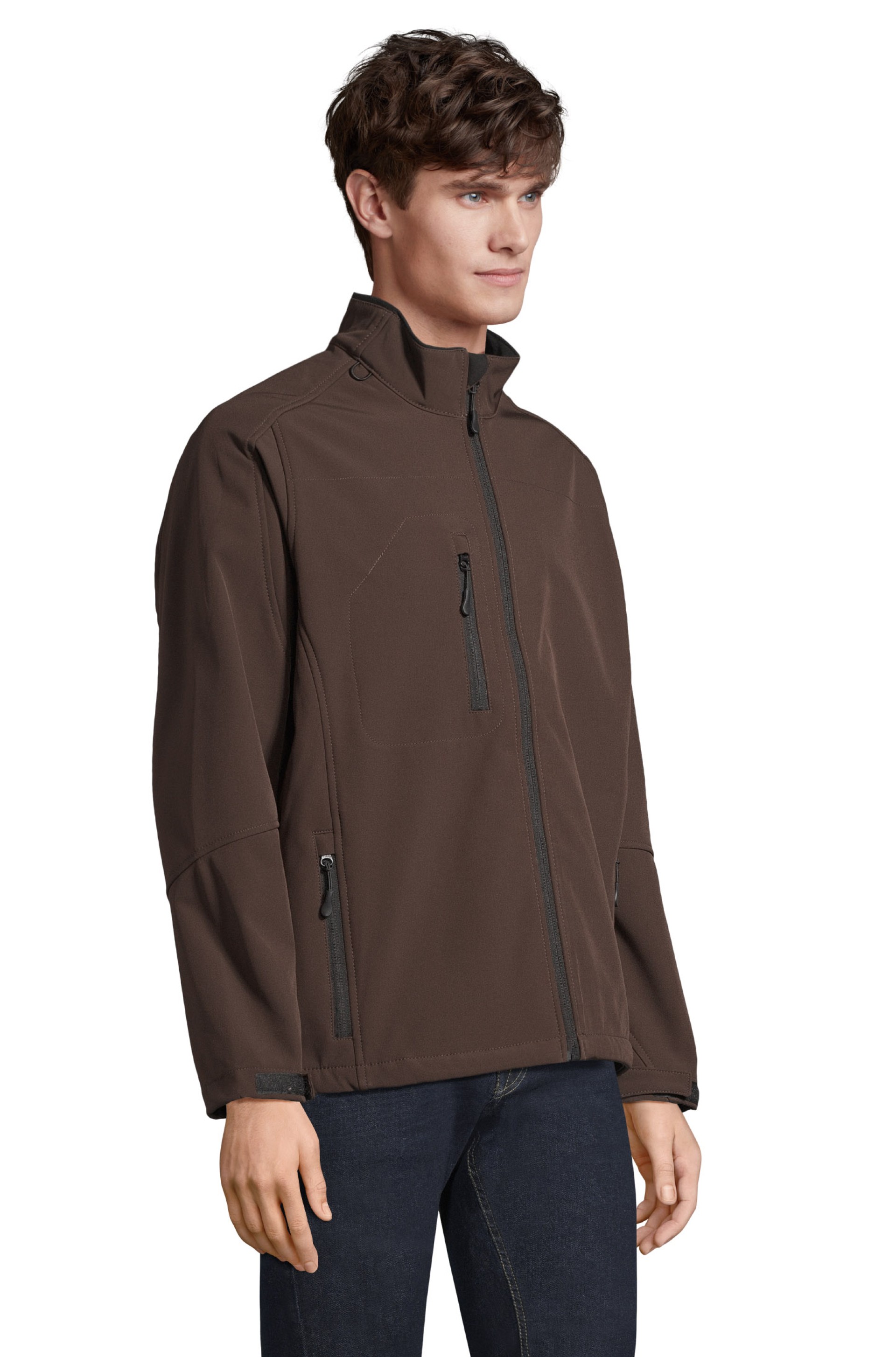 Softshell com fecho para homem - RELAX