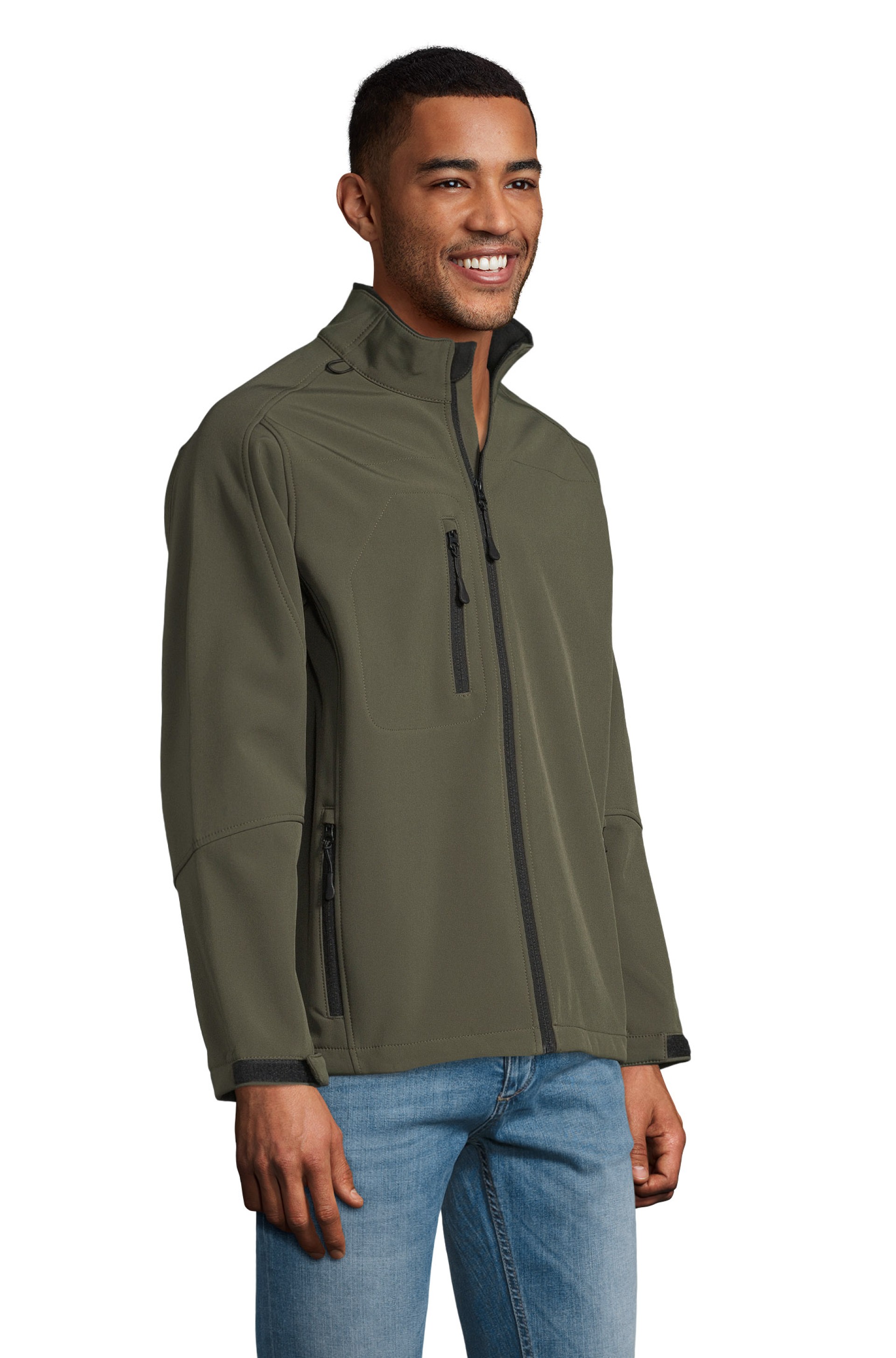 Softshell com fecho para homem - RELAX