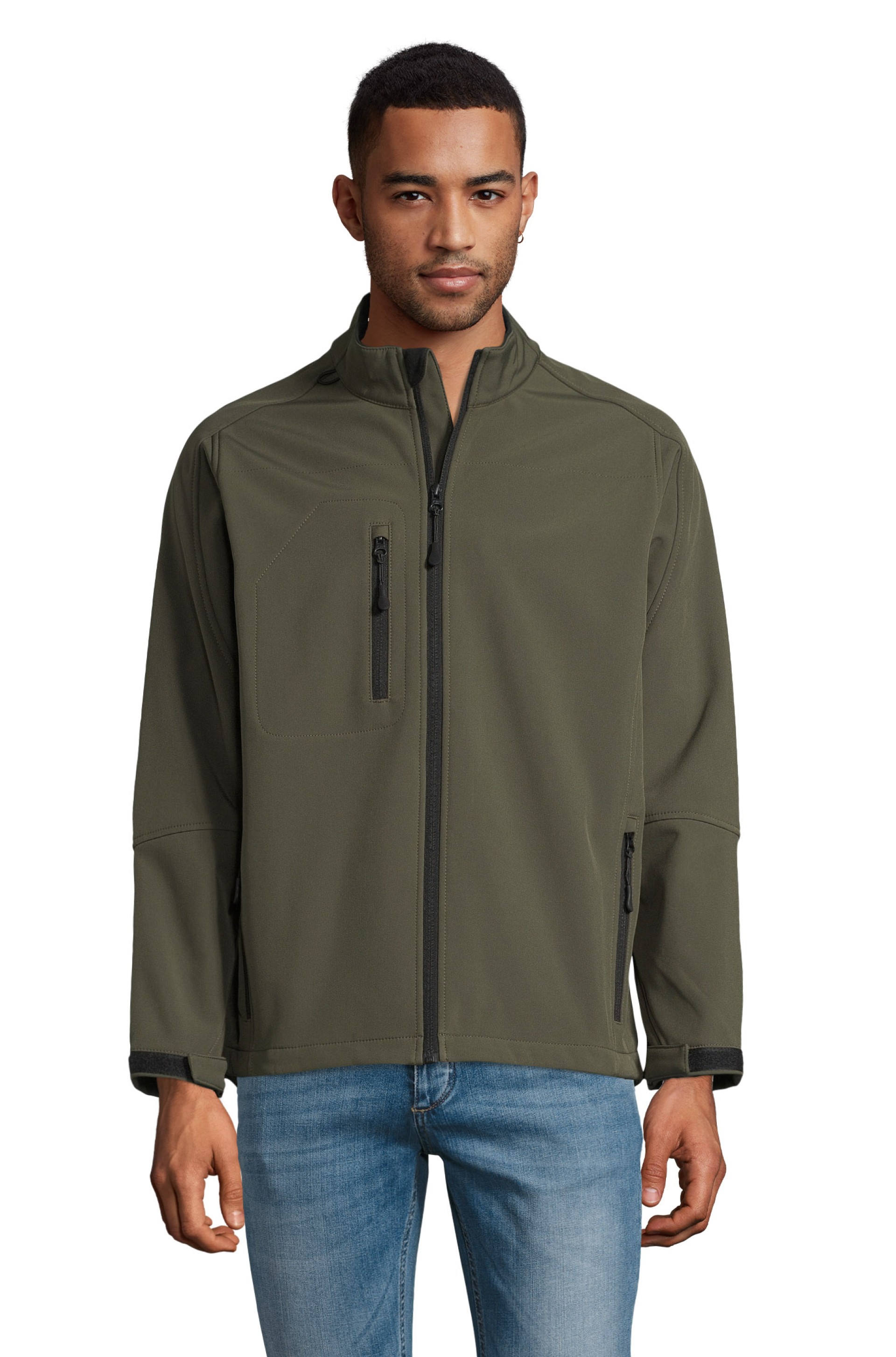 Softshell com fecho para homem - RELAX