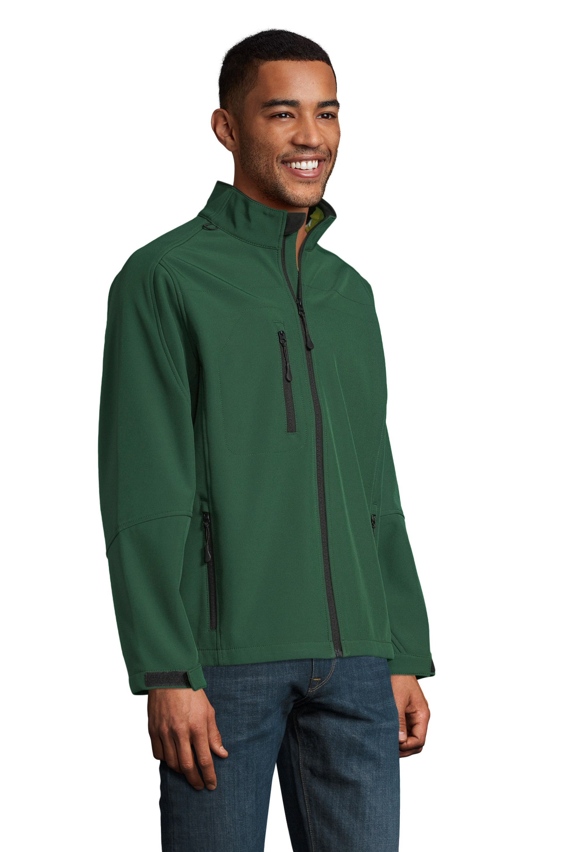 Softshell com fecho para homem - RELAX