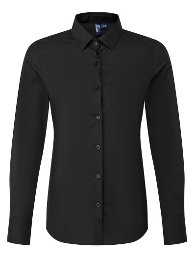 Camisa de popeline de manga comprida RECYCLIGHT para senhora
