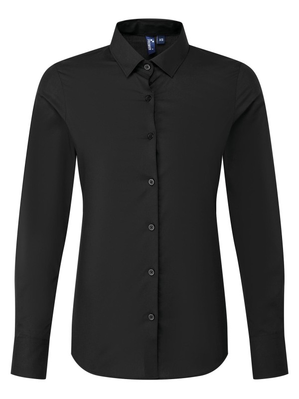 Camisa de popeline de manga comprida RECYCLIGHT para senhora