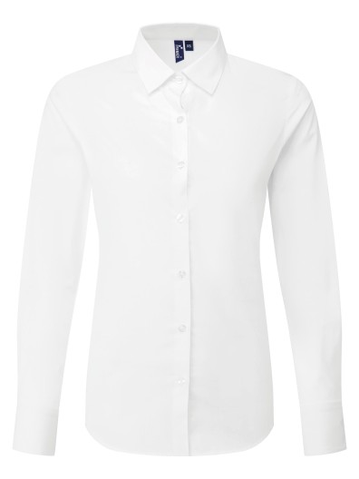 Camisa de popeline de manga comprida RECYCLIGHT para senhora