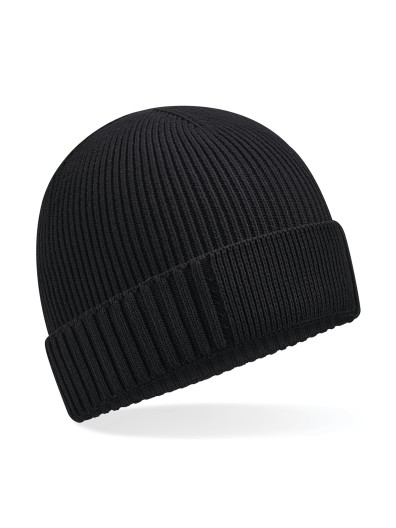 Gorro de algodo biolgico com patch tcnico