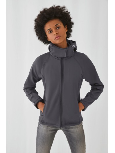Casaco softshell de senhora com capuz - CGJW937