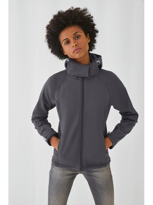 Casaco softshell de senhora com capuz - CGJW937