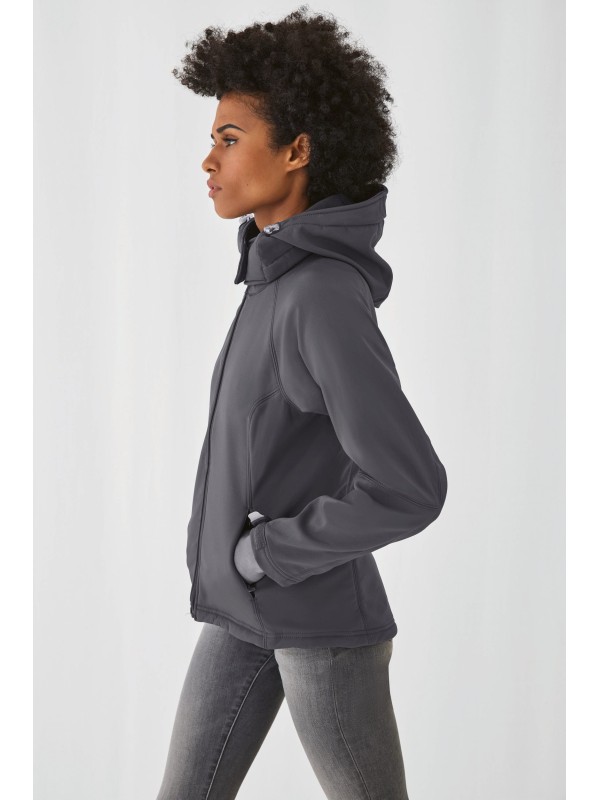 Casaco softshell de senhora com capuz - CGJW937