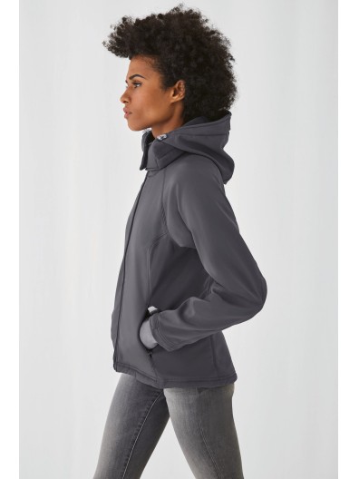 Casaco softshell de senhora com capuz - CGJW937