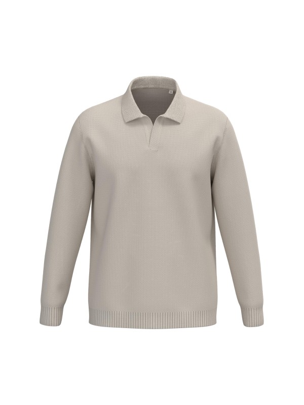 Camisola com gola tipo polo