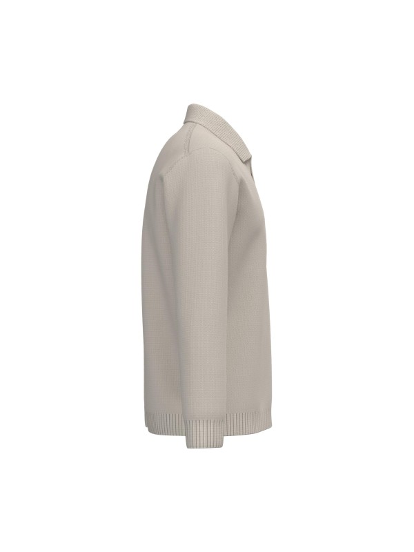Camisola com gola tipo polo