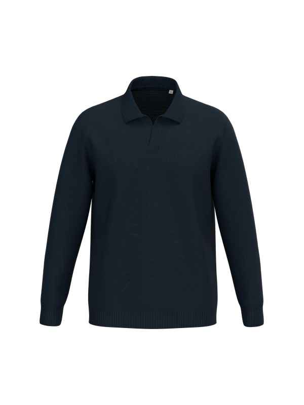 Camisola com gola tipo polo