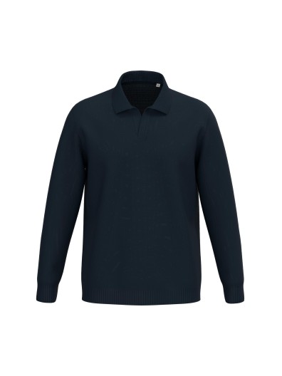Camisola com gola tipo polo