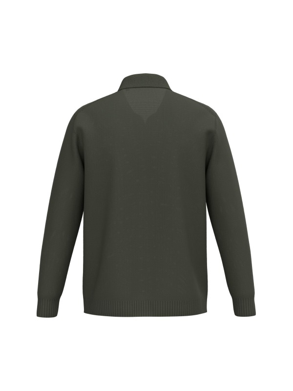 Camisola com gola tipo polo