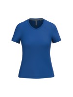 T-shirt de senhora de manga curta e decote V - K381