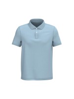 Polo eco-respons�vel em malha piqu� de homem