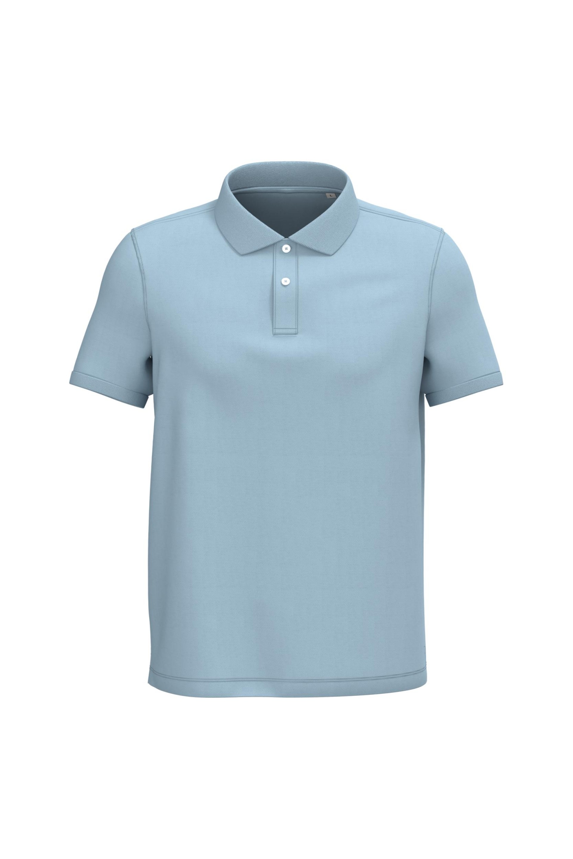 Polo eco-responsável em malha piqué de homem