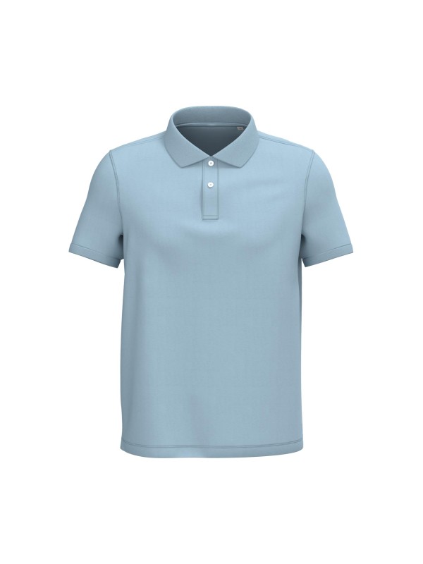 Polo eco-responsável em malha piqué de homem